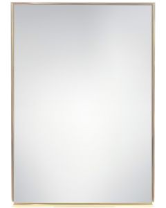 Spegel Slim Alu Guld 35x50