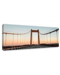 Tavla Canvas 60x150 Bridge sunset