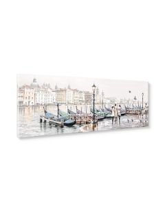 Tavla Canvas 32x100 Venice Harbour