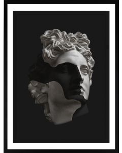 Poster 50x70 B&W face