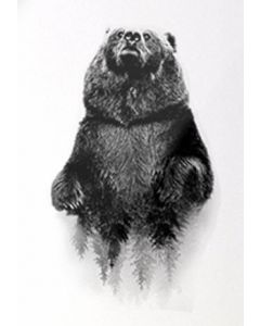 Tavla Canvas 50x70 B&W Standing Bear