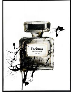 Poster 30x40 B&W Perfume Bottle (planpackad)