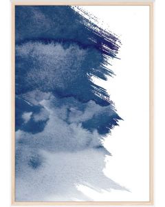 Poster 30x40 Blue Art No 1 (Planpackad)