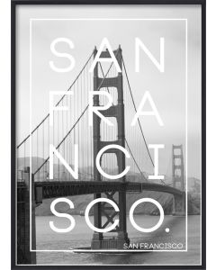 Poster 50x70 S18 San Francisco (planpackad)
